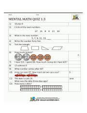 Maybe you would like to learn more about one of these? First Grade Mental Math Worksheets Cbse 1 Std Maths Basic Standard Worksheet Pdf 960x1242 Gif Course Hero