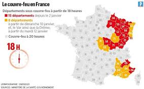 Typically it is the time when individuals must stay indoors. Couvre Feu A 18 Heures La Carte Des Nouveaux Departements Concernes Le Parisien