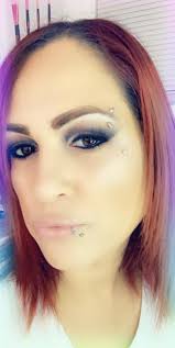 Admiring beautiful eyes and smile