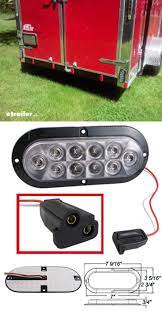 Optronics Led Trailer Utility Light Submersible 10 Diodes Oval Clear Lens Optronics Work Lig In 2021 Trailer Accessories Submersible Motorcycle Lights