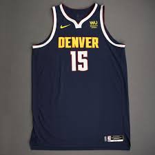 Nikola Jokic Denver Nuggets Kia Nba Tip Off 2019 Game Worn Icon Edition Jersey Double Double Nba Auctions