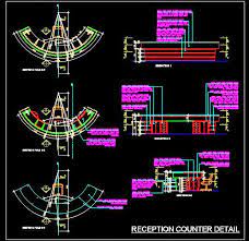 A large number of free cad module download, and libraries, autocad drawing and files, dwg, free 3d. Curved Reception Desk Detail Dwg Drawing Autocad Dwg Plan N Design