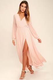 Wondrous Water Lilies Blush Pink Maxi Dress Blush Pink Maxi Dress Maxi Dress With Sleeves Blush Pink Dresses