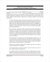 A medical poa is different from a normal poa (which is more general) or a financial poa (which is similar but for your money). Free 31 Sample Power Of Attorney Forms In Pdf Ms Word