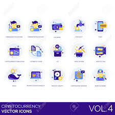 14, 2021 at 7:15 p.m. Cryptocurrency Icons Including Permissionless Permissioned Royalty Free Cliparts Vectors And Stock Illustration Image 125608561