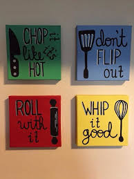 Kitchen Art Canvas Set Utensils Kitchen Canvas Art Canvas Painting Diy Kitchen Canvas