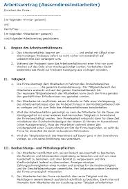 Sie können die muster von unserer seite kostenlos verwenden und auf ihre bedürfnisse anpassen. Arbeitsvertrag Aussendienst Mustervertrag Zum Download