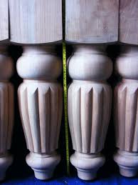turned table legs acorn woodturning