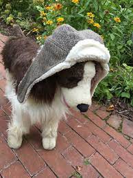 Wool Bomber Dog Hat Aviator Hat Dog Winter Hat Sherpa Lined Etsy Dog Hat Aviator Hat Winter Hats