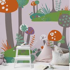 Voici notre sélection de décoration pour une chambre de bébé décorée sur le thème de la forêt. Poster Grand Format Pour Enfant Arbre Champignon Balade En Foret