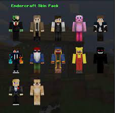 Feb 14, 2019 · the minecraft derp skins skin pack is a skin pack that has well, derp skins. Endercrafter S Skin Pack Minecraft Skin Packs