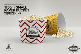 Popcorn is one of the favorite corn kernels we simply love to have. Small Paper Bucket Paper Lid Mockup Free Packaging Mockup Food Box Packaging Packaging Mockup