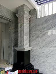 Mẫu cột vuông đá marble đẹp, loại đá cẩm thạch đang được ưa chuộng