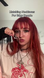 Matching grunge necklaces for edgy people #jewelrydiy #matchingnecklaces  #matching #coupleideas #cutecrafts #edgyaesthetic #grungeaesthetic #forhim  #giftideas