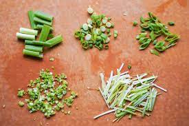 You can chop them as finely or coarsely you like; How To Cut Green Onions Scallions Hungry Huy