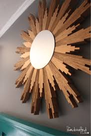 Diy Sunburst Mirror With Wood Shims Sunburst Mirror Mirror Gold Framed Mirror