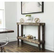 Dunlap Solid Wood Console Table In 2020 Rustic Console Tables Wood Console Table Decor