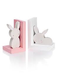 Pink Mix Bunny Bookends Bunny Nursery Bunny Room Kids Decor