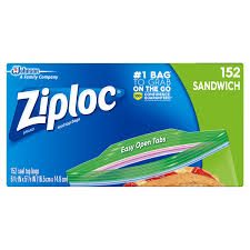 Ziploc Sandwich Bags 152 Ct Walmart Com