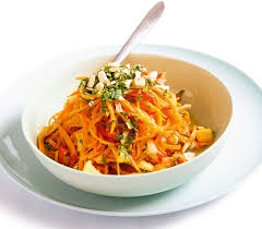Scharfer Ruebli Papaya Salat Rezept Papaya Salat Salat Papaya