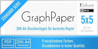 Linierte blatt papier beliebig oft aus. Druckvorlage Din A4 Kariertes Papier 5x5 Mm Stilkunst De
