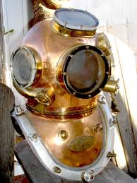 Old Diver S Helmet Scaphandrier Plongee Sous Marine Plongee