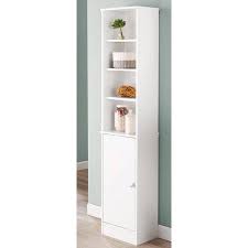 This storage cabinet with doors features four roomy storage areas with two adjustable shelves and one fixed shelf. Mainstays Bathroom Storage Linen Tower With Concealed Storage And Four Fixed Shelves White Walmart Com In 2021 Linen Storage Bathroom Storage Bathroom Storage Tower