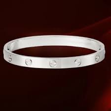 Cartier 14k White Gold Love Bracelet Cartier Love Bracelet Cartier Bracelet Love Bracelets