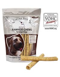 Tartar Shield Soft Rawhide Chews For Large Dogs 24 Count