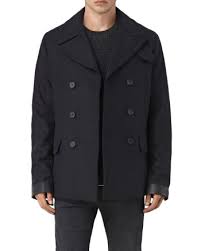 Allsaints Felix Peacoat Men Bloomingdale S In 2020 Peacoat Men Peacoat Mens Coats