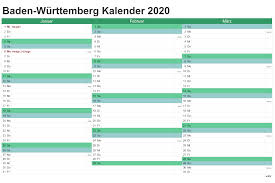 1 seite, din a4, quer; Baden Wuerttemberg Kalender 2020s Druckbarer 2021 Kalender