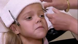 I get my nine-year-old daughter's eyebrows waxed and bleach her hair