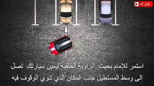 الدخول لمكان الوقوف و ذلك بالرجوع للخلف الشکل1 Youtube