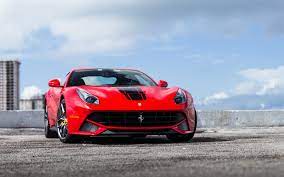Download Wallpapers Ferrari F12 Berlinetta 2018 Front View Red Sports Coupe Scuderia Italia Ferrari Besthqwallpapers Com Ferrari F12 Ferrari Ferrari F12berlinetta