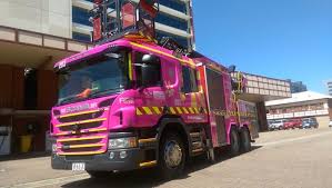 Sound The Sirens Adelaide Gets Australia S First Ever Pink Fire Truck Engine fire packs off (a320 training).