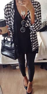 Black And White Gingham Shirt Womens 20 Style Tips On How To Wear A Plaid Or Flannel Shirt Fashion Outfit Inspirations Clothes