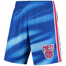 Men S Mitchell Ness Blue New Jersey Nets Hardwood Classics Swingman Shorts Walmart Com