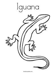Keep your kids busy doing something fun and creative by printing out free coloring pages. Iguana Coloring Page Twisty Noodle