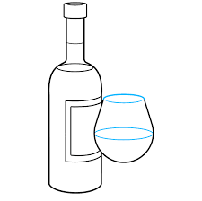 Begin by drawing a pair of straight vertical lines to sketch the sides of the bottle. How To Draw A Wine Bottle Really Easy Drawing Tutorial