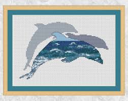There are 44 items in this collection. Dolphins Cross Stitch Pattern Printable Ocean Marine Wildlife Animaux De Point De Croix Modeles De Point De Croix Grille De Point De Croix