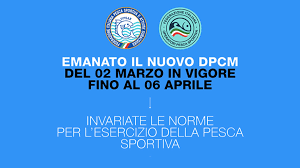 Oggi l'approvazione del nuovo dpcm che entra in vigore il 16 gennaio 2021. Fipsas Emanato Il Nuovo Dpcm Del 02 Marzo In Vigore Fino Al 06 Aprile Invariate Le Norme Per L Esercizio Della Pesca Sportiva