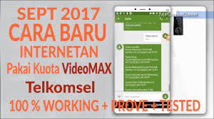 Assalamualaikum wr wb disini saya akan memberikan tutorial tips cara bagaimana merubah kuota unlimited telkomsel menjadi kuota reguler hanya dengan satu. Cara Baru Merubah Kuota Videomax Menjadi Kuota Reguler Youtube