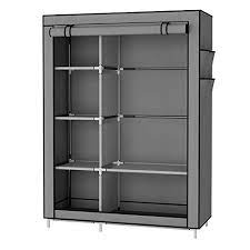 Songmics vintage garderobenständer in baumform,, freistehende garderobe, im industriedesign, 2 ablagen, für kleidung, hüte. Kleiderschrank In Grau