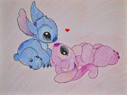Stitch Love And Drawing Image Stitch Drawing Cute Disney Drawings Stitch And Angel