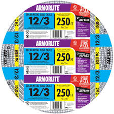 Southwire 12 3 X 250 Ft Solid Cu Mc Metal Clad Armorlite