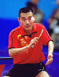 table tennis single men table tennis good posture