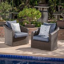 Dierdre Swivel Patio Chair With Cushions Wicker Patio Chairs Patio Chairs Used Outdoor Furniture