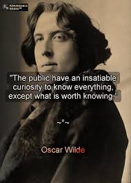 What is known about Oscar Wilde?