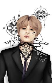 Pencil illustration of jimin made by me. Jimin Tattoo Bts Fanart K Pop Amino