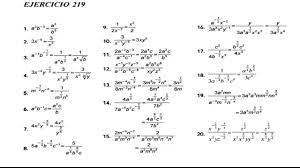 Ejercicios y contenido explicado de la mejor manera. Algebra De Baldor Ejercicio 219 Literales Del 1 Al 20 Gatitatv Youtube